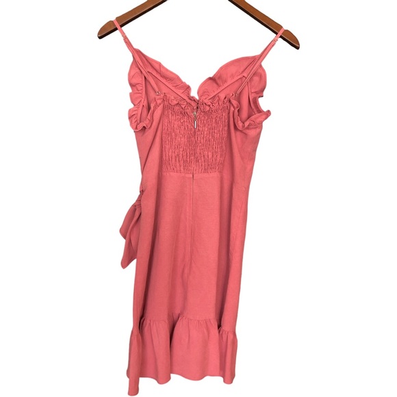 Rebecca Taylor linen sleeveless ruffle wrap dress - Picture 7 of 12